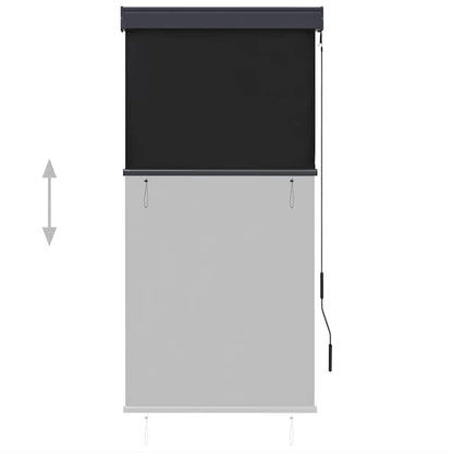 Outdoor Roller Blind 80x250 cm Anthracite