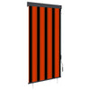 Outdoor Roller Blind 80x250 cm Orange and Brown