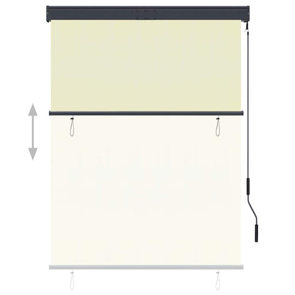 Outdoor Roller Blind | Cream | 100% polyester, aluminium, steel