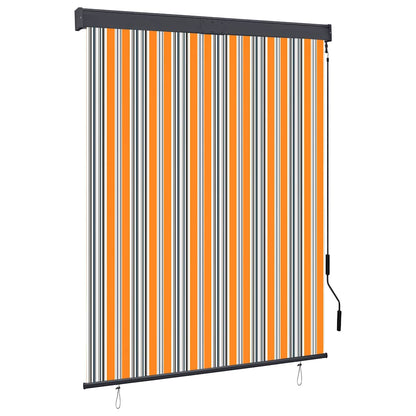 Outdoor Roller Blind 140x250 cm Yellow and Blue