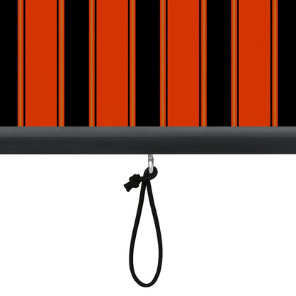 Outdoor Roller Blind 140x250 cm Orange and Brown