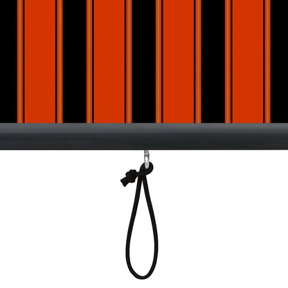 Outdoor Roller Blind 160x250 cm Orange and Brown