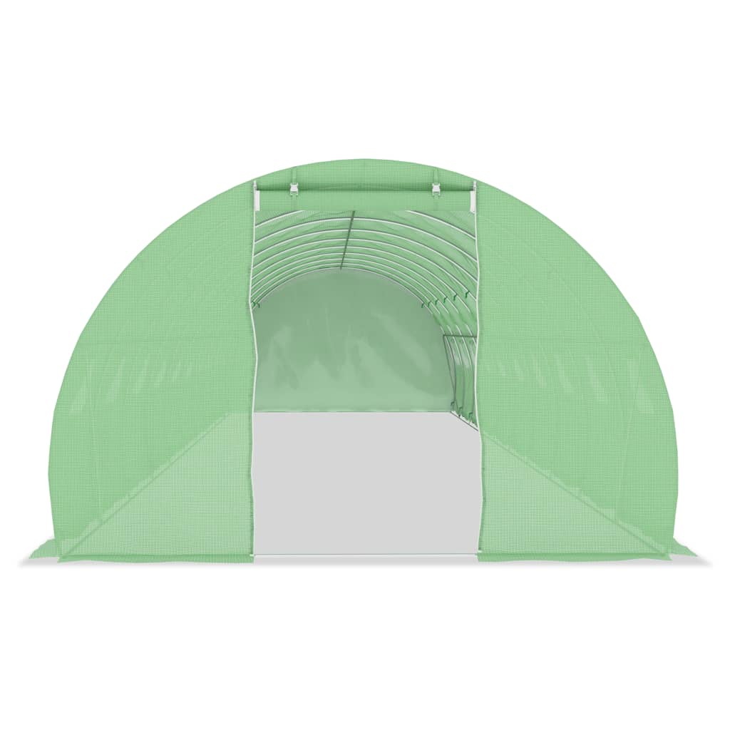 Greenhouse | Green | 140 g/m² PE mesh fabric, galvanised steel | 45 m²