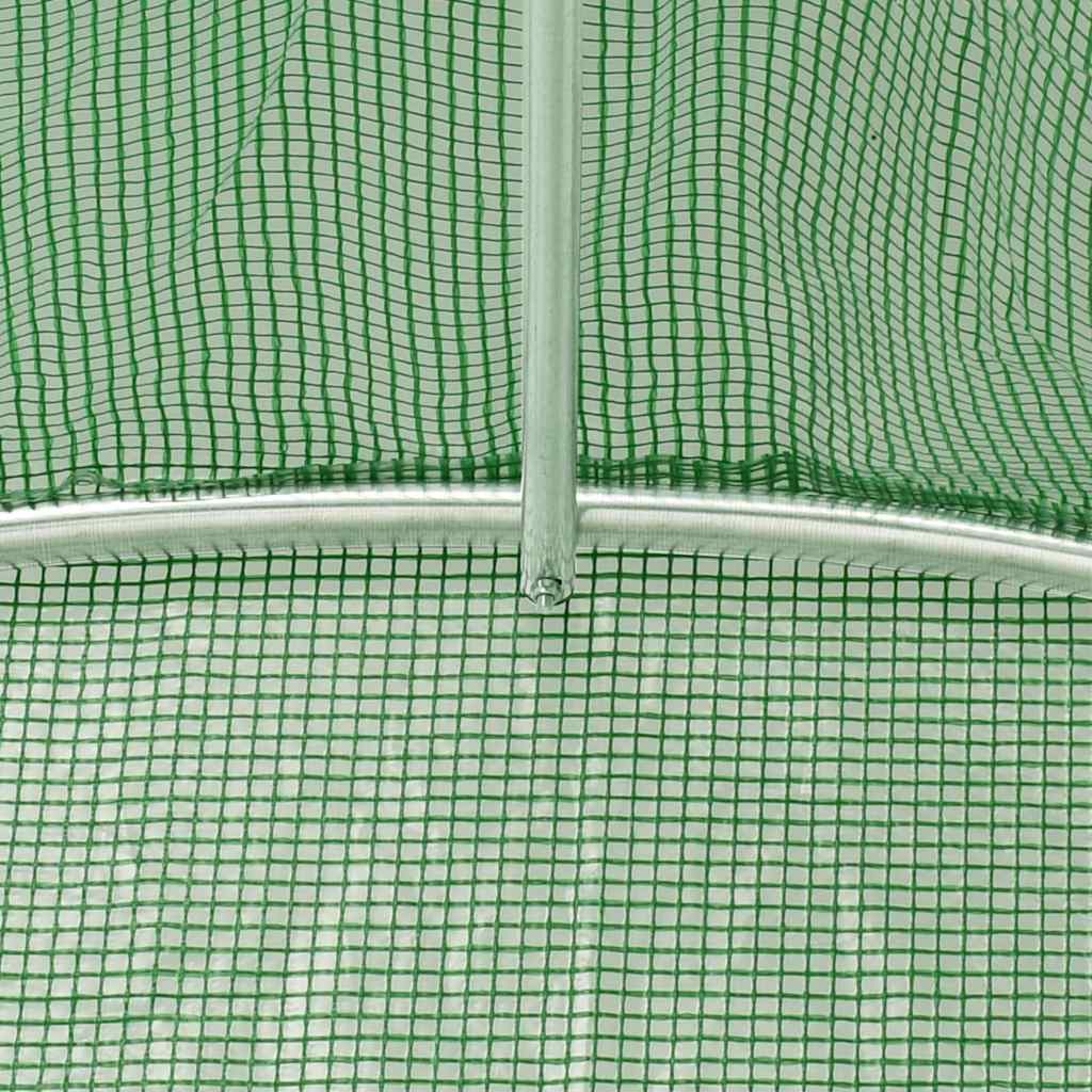 Greenhouse | Green | 140 g/m² PE mesh fabric, galvanised steel | 45 m²