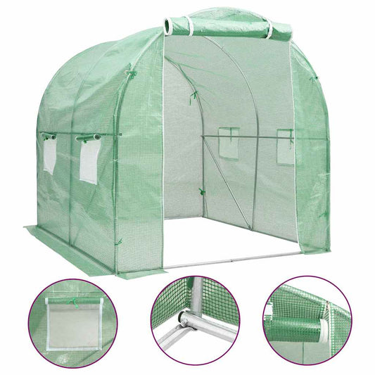 48163 vidaXL Greenhouse 4 m² 2x2x2 m