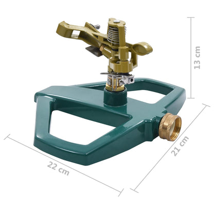 Rotary Sprinkler Green 21x22x13 cm Metal