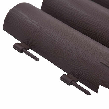 Lawn Edgings 36 pcs Brown 393.7" PP