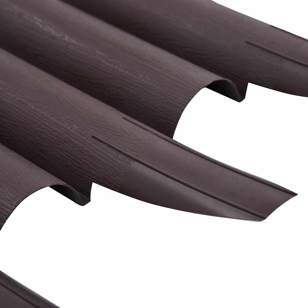 Lawn Edgings 36 pcs Brown 393.7" PP