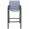 Garden Bar Chairs 2 pcs Grey Textilene
