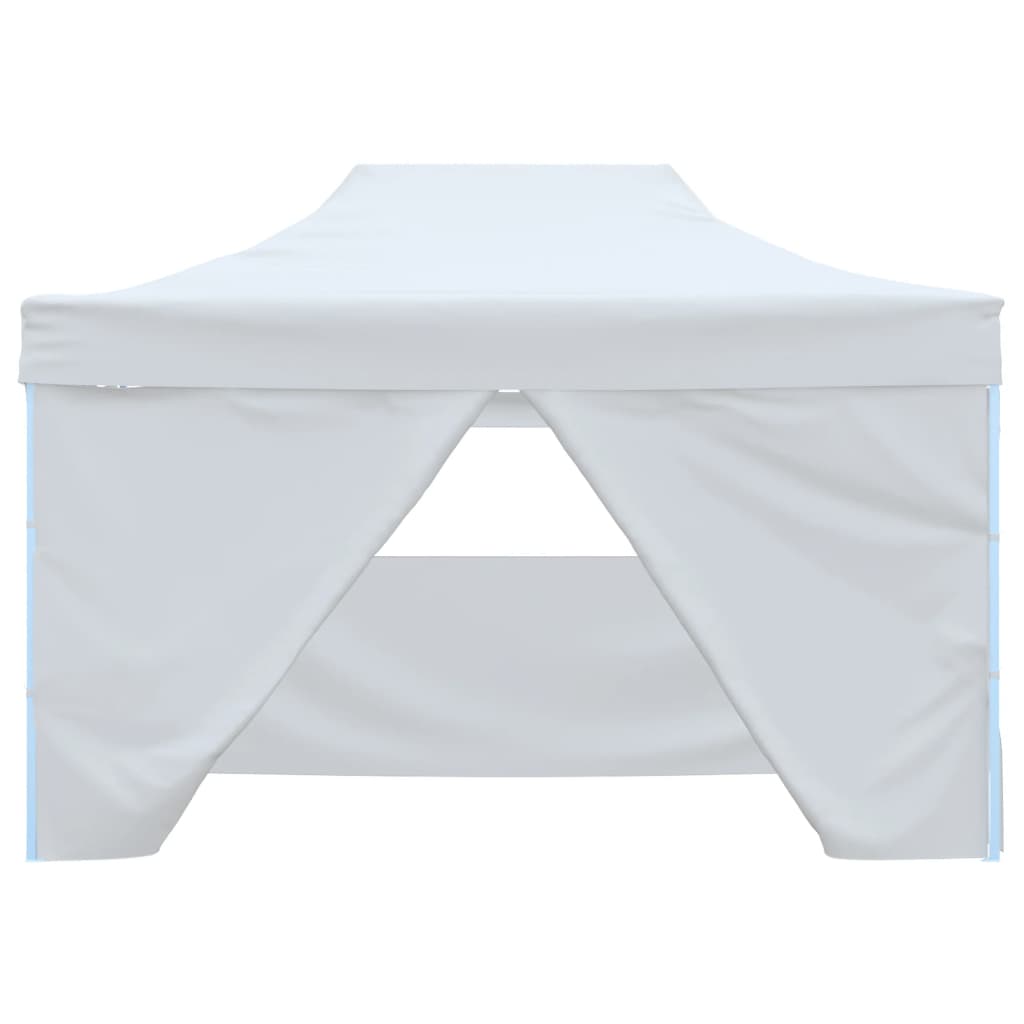 Foldable Party Tent with 4 Sidewalls 3x4.5 m White