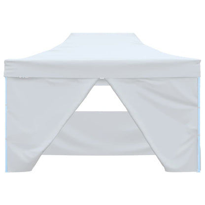 Foldable Party Tent with 4 Sidewalls 3x4.5 m White