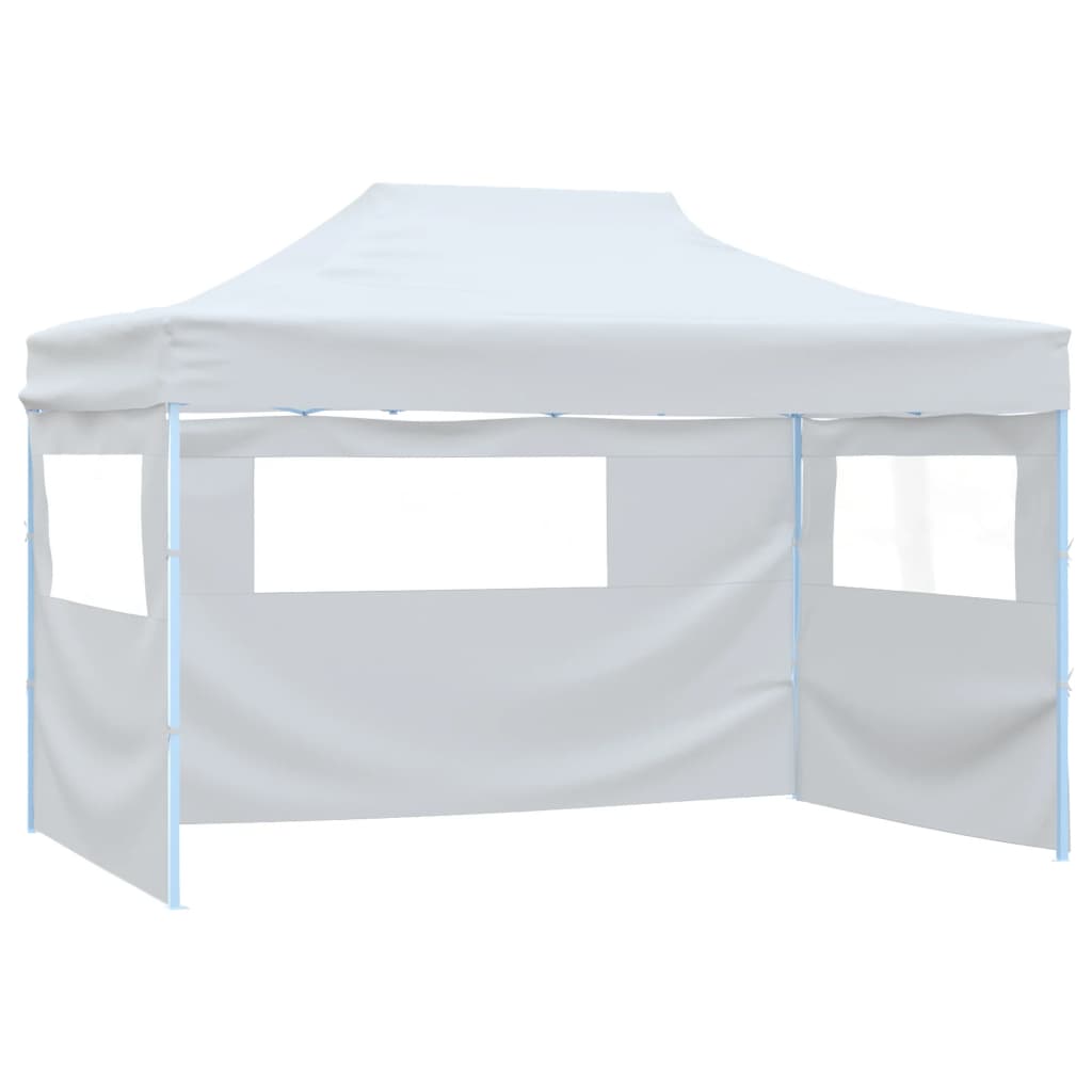Foldable Patry Tent with 3 Sidewalls 291x413x315 cm White