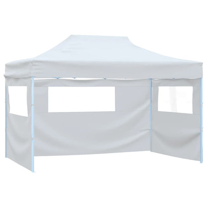 Foldable Patry Tent with 3 Sidewalls 291x413x315 cm White