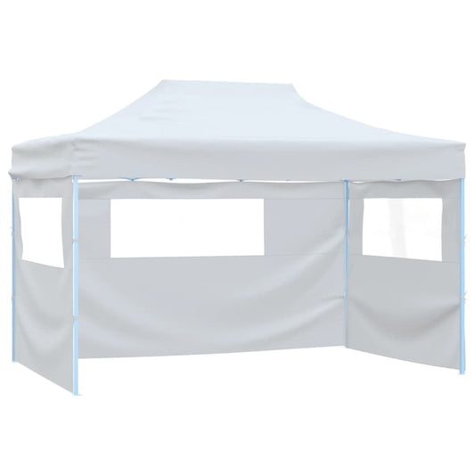 Foldable Patry Tent with 3 Sidewalls 291x413x315 cm White