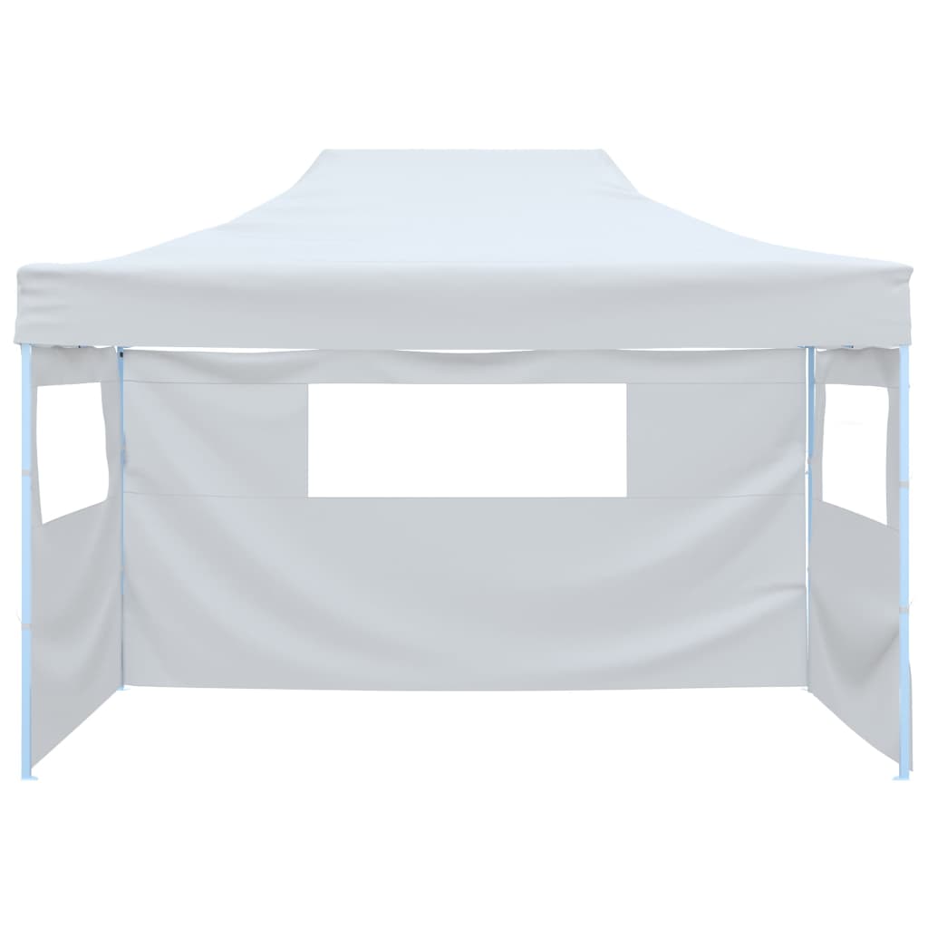 Foldable Patry Tent with 3 Sidewalls 291x413x315 cm White