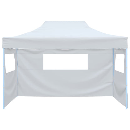 Foldable Patry Tent with 3 Sidewalls 291x413x315 cm White
