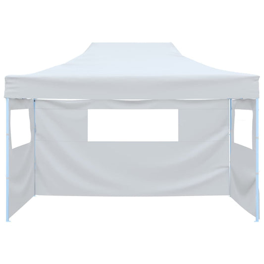 Foldable Patry Tent with 3 Sidewalls 291x413x315 cm White