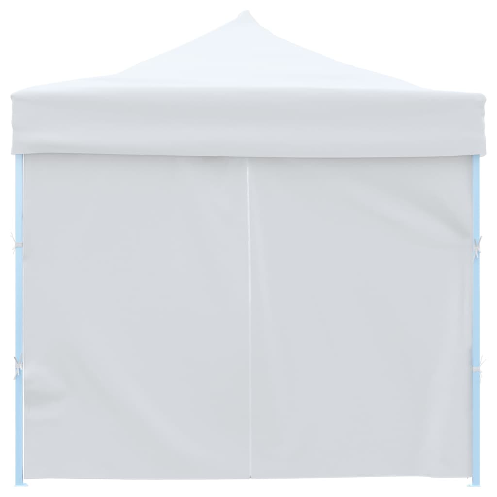 Folding Pop-up Party Tent with 8 Sidewalls 3x9 m White
