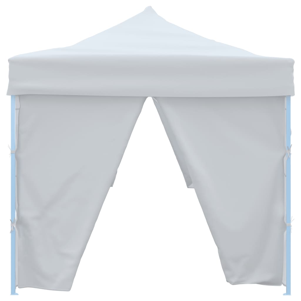 Folding Pop-up Party Tent with 8 Sidewalls 3x9 m White