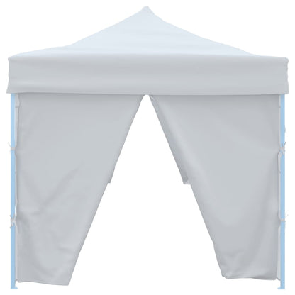 Folding Pop-up Party Tent with 8 Sidewalls 3x9 m White