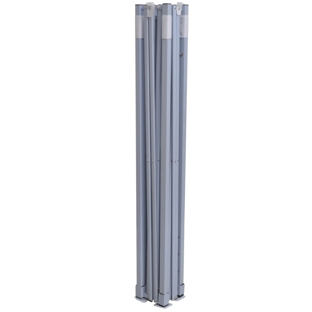 48888 vidaXL Professional Folding Party Tent with 4 Sidewalls 2x2 m Steel White