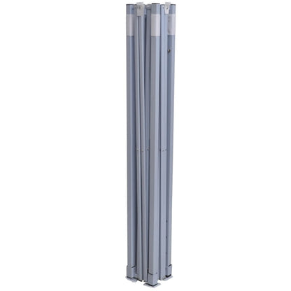 48888 vidaXL Professional Folding Party Tent with 4 Sidewalls 2x2 m Steel White