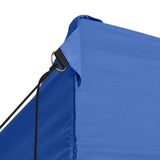 Professional Folding Party Tent with 3 Sidewalls 3x4 m Steel Blue