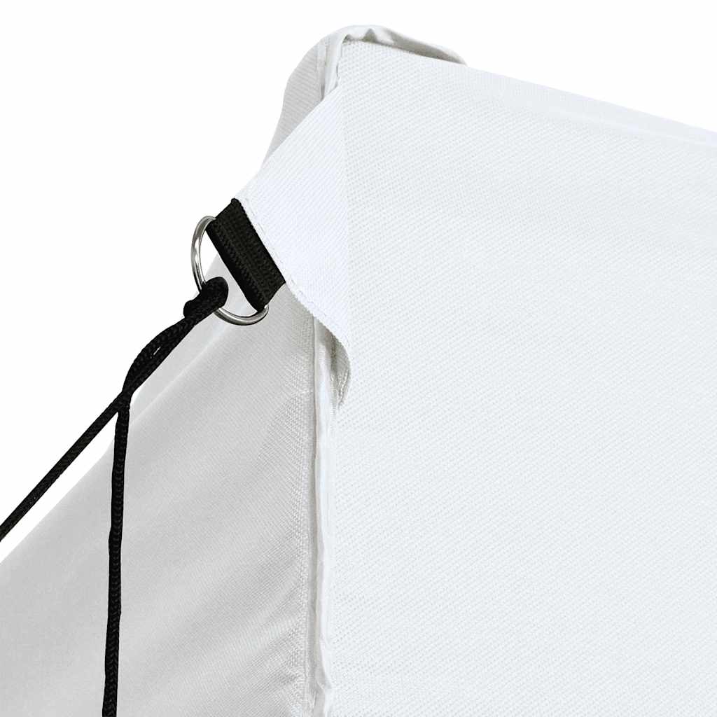 Professional Folding Party Tent with 3 Sidewalls 280x410x315 cm Steel White