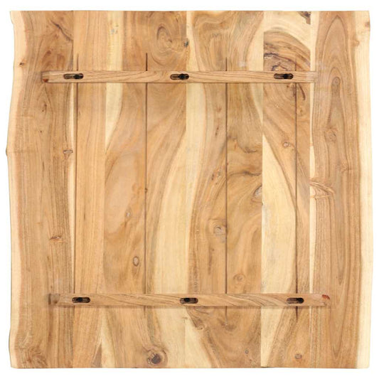 Table Top Solid Acacia Wood 58x(50-60)x2.5 cm