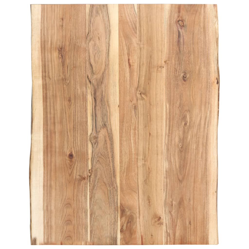 Table Top | Natural wood | Solid acacia wood | 80 cm x 50-60 cm x 3.8 cm