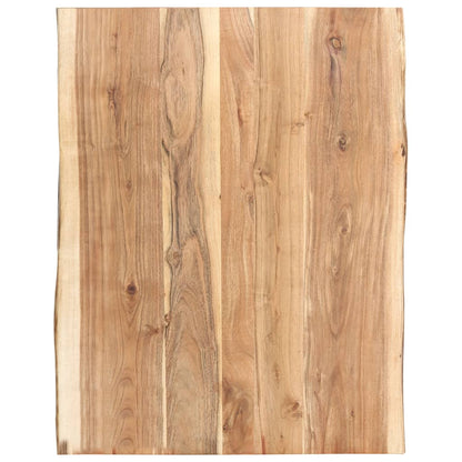 Table Top | Natural wood | Solid acacia wood | 80 cm x 50-60 cm x 3.8 cm