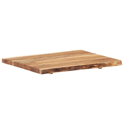 Table Top | Natural wood | Solid acacia wood | 80 cm x 50-60 cm x 3.8 cm