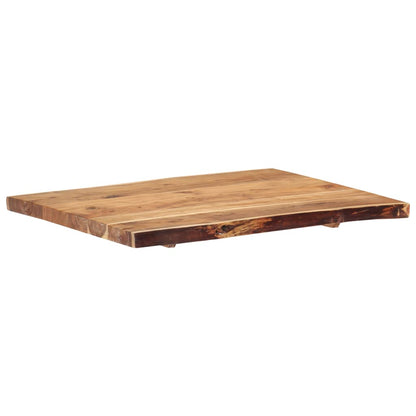 Table Top | Natural wood | Solid acacia wood | 80 cm x 50-60 cm x 3.8 cm