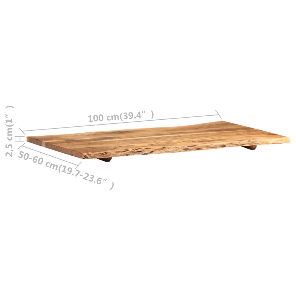 Table Top | Natural Wood | Solid acacia wood | 100x | Durable | Table Top