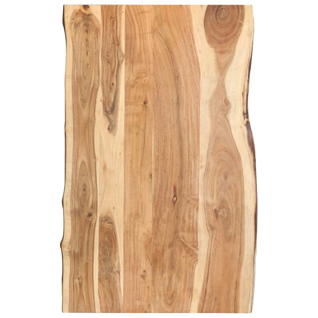 Table Top Solid Acacia Wood 39.4"x(19.7"-23.6")x1.5