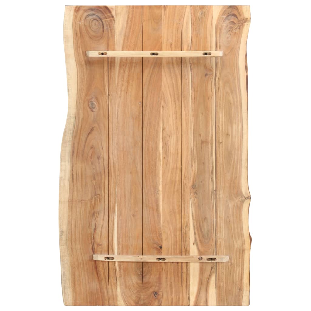 Table Top Solid Acacia Wood 39.4"x(19.7"-23.6")x1.5