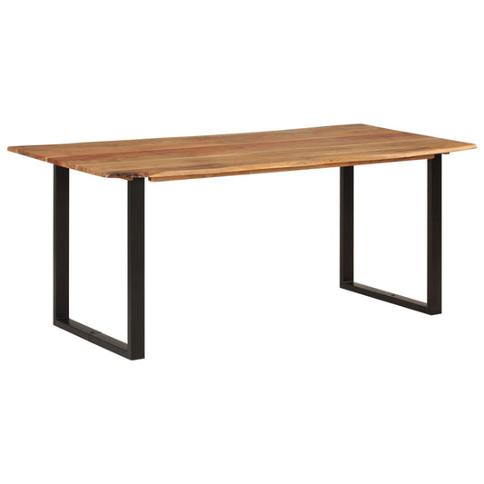 Dining Table | Natural wood and black