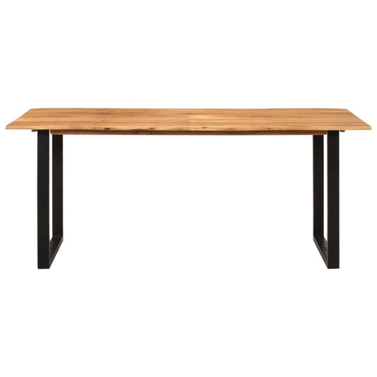 Dining Table | Natural wood and black