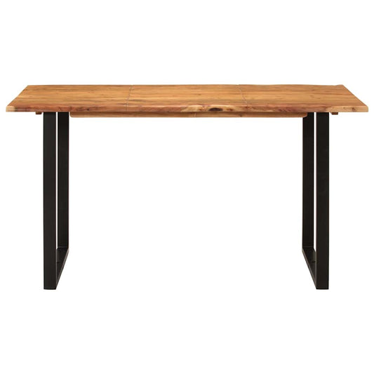 Dining Table | Natural wood and black