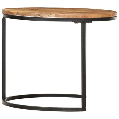 Nesting Tables 3 pcs Solid Acacia Wood