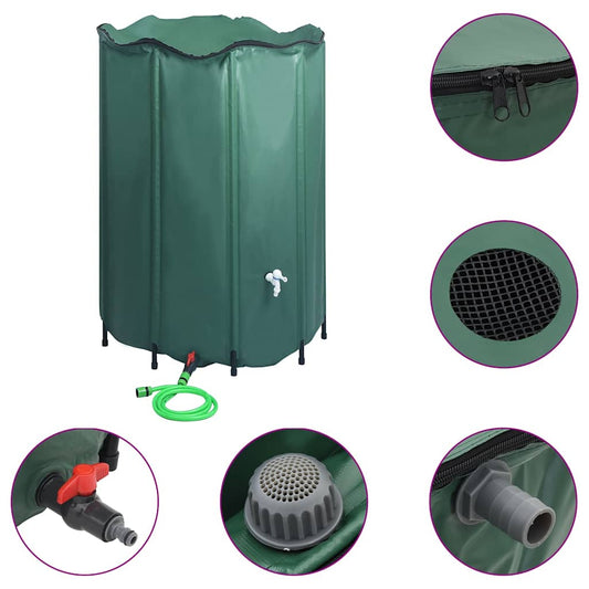 Rain Water Tank | Dark Green | PVC | Large | Collapsible