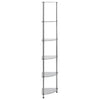 6-Tier Shelf Transparent 30x30x160 cm Tempered Glass