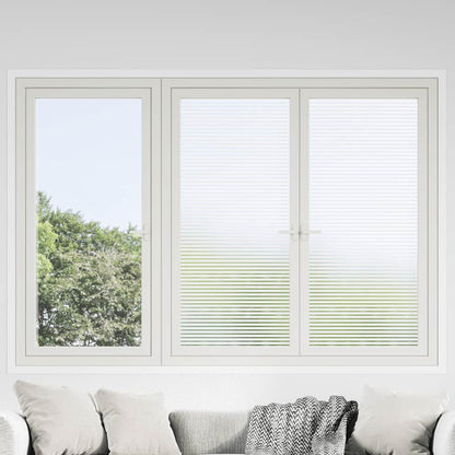 Window Film Frosted Stripes Design 0.9x100 m PVC
