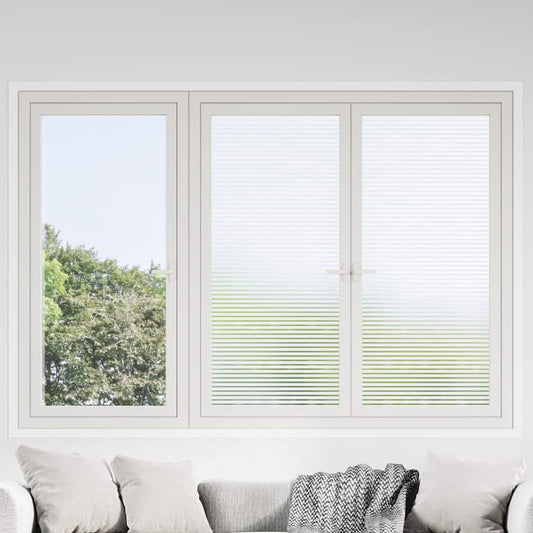 Window Film Frosted Stripes Design 0.9x100 m PVC
