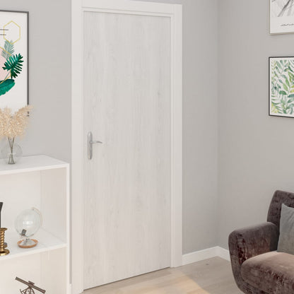 Self-adhesive Furniture Film White Wood 196.9"x35.4" PVC