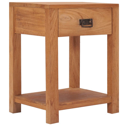 287231 vidaXL Bedside Cabinet 35x35x50 cm Solid Teak Wood