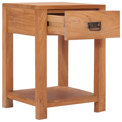 287231 vidaXL Bedside Cabinet 35x35x50 cm Solid Teak Wood
