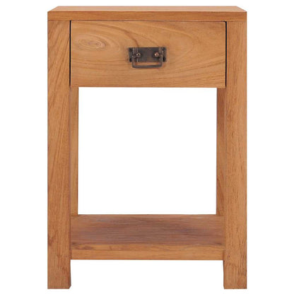 287231 vidaXL Bedside Cabinet 35x35x50 cm Solid Teak Wood