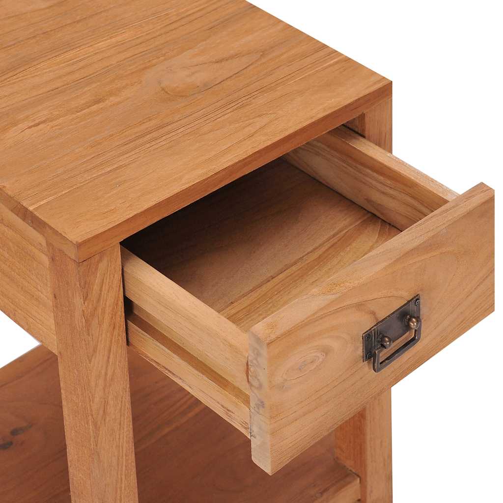 287231 vidaXL Bedside Cabinet 35x35x50 cm Solid Teak Wood