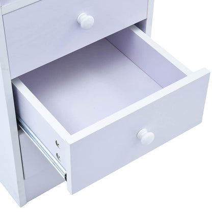 287448 vidaXL Children Drawing Study Desk Tiltable White